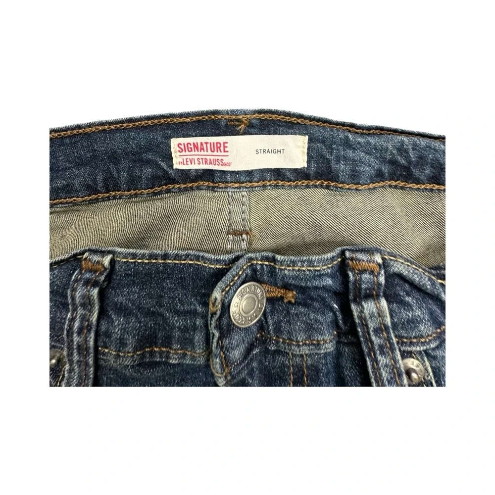 Signature Levi Strauss Jeans Mens 29x30 Blue Straight Leg S58988-0024 Denim